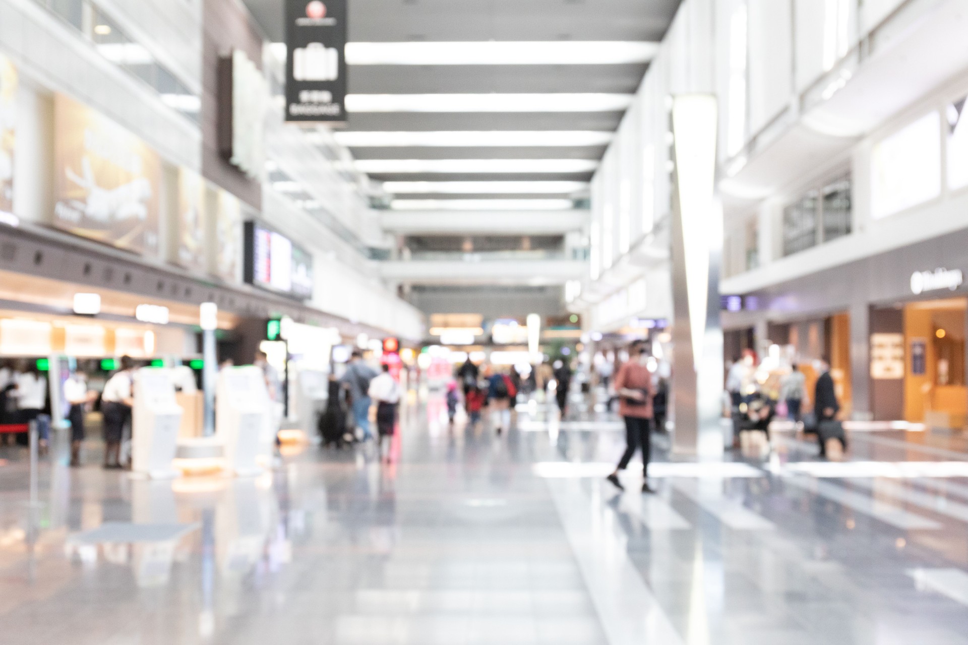 Defocused hallway